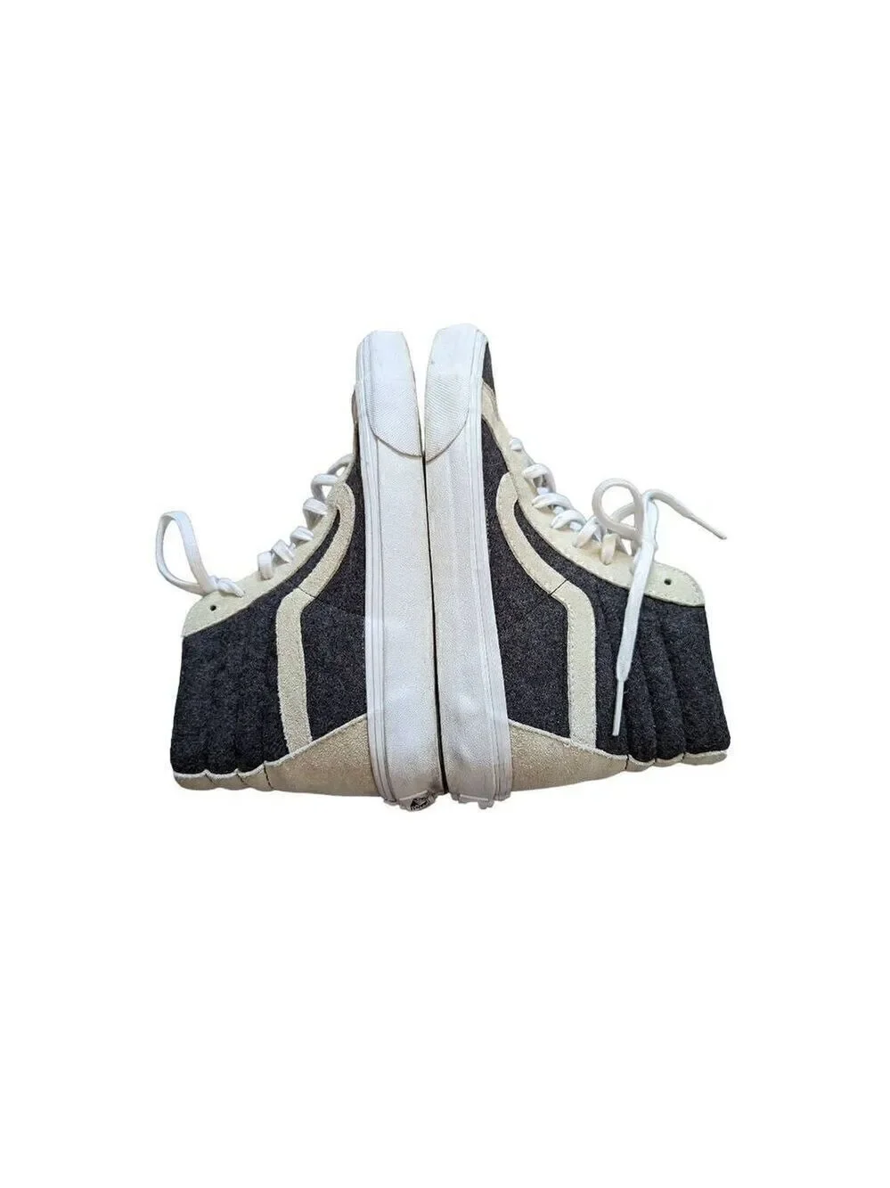 Vans Women's Black High-Cut Lace-Up Skateboard Shoes Size 8